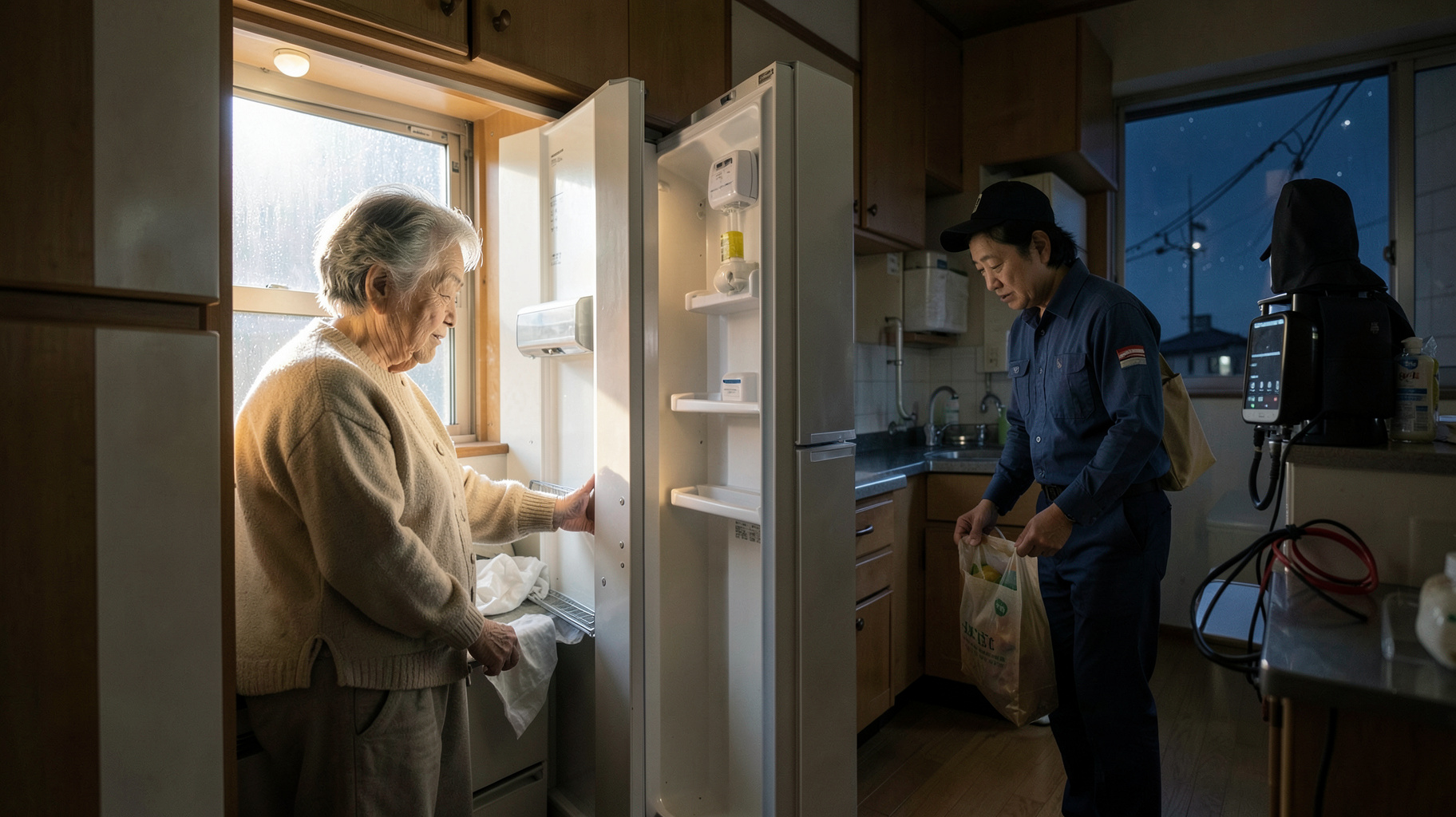 単身高齢者930万世帯時代、冷蔵庫と水道で支える見守りの新常識